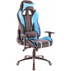 Кресло геймерское Everprof Lotus S16 экокожа голубой