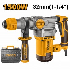 Перфоратор 1500Вт SDS-Plus 5,5Дж кейс INGCO RH150038 INDUSTRIAL