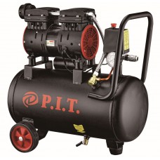 Компрессор электрич. безмасляный P.I.T. PAC24-C1 (0,6кВт, 110 л/мин, 8бар, 24л, 2цил, 1 выход)