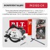Пила циркулярная электрич. P.I.T. PKS185-C4 (1200Вт, 5500об/мин, диск 185х20мм, пропил 47/61мм, 45°