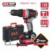 Дрель ударная аккум. бесщёточная P.I.T. PSB20H-13C/1 X-DRIVER (20В, 110Нм, 13мм, 2ск, 1х4Ач,ЗУ,кейс