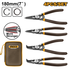 Набор съемников стопорных колец INGCO HCCPS26180 INDUSTRIAL 4 шт. 180 мм