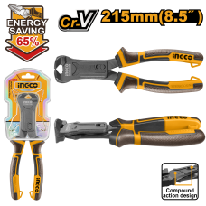 Кусачки торцевые INGCO HCECP58200 INDUSTRIAL 215 мм 65%