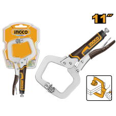 Клещи зажимные С-образные с фиксатором и подвижными губками INGCO HCCLW0211 INDUSTRIAL