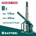 KRAFTOOL 8 т, 170-430 мм, домкрат гидравлический бутылочный сварной телескопический Double Ram 43463-8