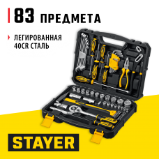 STAYER 83 шт., универсальный набор инструмента UNIVERSAL 83 27710-H83