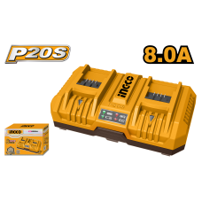 Быстрое интеллектуальное зарядное устройство INGCO FCLI2082 INDUSTRIAL 20 B
