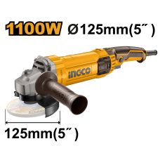 Угловая шлифовальная машина (УШМ) INGCO AG110038 INDUSTRIAL 125 мм 1,1 кВт