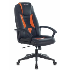 Кресло игровое Zombie VIKING-8 черный/оранжевый эко.кожа крестовина пластик