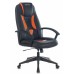 Кресло игровое Zombie VIKING-8 черный/оранжевый эко.кожа крестовина пластик