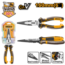 Тонкогубцы INGCO HHLNP28160 INDUSTRIAL 160 мм