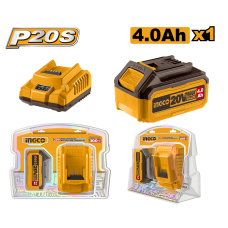 Набор аккумуляторов и зарядное устройство INGCO FBCPK1214 INDUSTRIAL 1x4 Ач