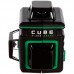 Лазерный уровень ADA CUBE 3-360 GREEN Basic Edition + Лазерный дальномер ADA Cosmo 50 + Штатив-штанга ADA SILVER PLUS