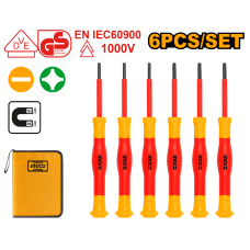 Набор диэлектрических отвёрток для точечных работ INGCO HKIPSD0601 INDUSTRIAL 6 шт.
