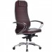 Офисное кресло Samurai KL-1.04 бордовый, кожа NewLeather купить со скидкой