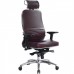 Офисное кресло Samurai KL-3.04 бордовый, кожа NewLeather купить со скидкой