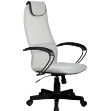 Офисное кресло Metta BP-8 Pl 24 ткань\сетка светло-серый купить со скидкой