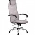 Офисное кресло Metta BK-8 Ch 24 ткань\сетка светло-серый, крестовина хром купить со скидкой