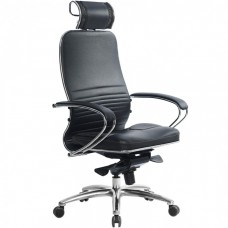 Офисное кресло Samurai KL-2.04 черный, кожа NewLeather купить со скидкой