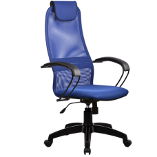 Офисное кресло Metta BP-8 Pl 23 ткань\сетка синий купить со скидкой