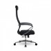 Кресло Metta BK 8 (x2) черный, сетка/ткань, крестовина хром Ch-2 купить со скидкой