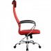 Офисное кресло Metta BK-8 Ch 22 ткань\сетка красный, крестовина хром купить со скидкой