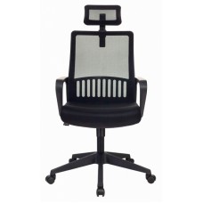 Кресло Бюрократ MC-201-H черный TW-01 TW-11 сетка/ткань с подголов. крестовина пластик