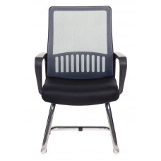 Кресло Бюрократ MC-209 темно-серый TW-04 сиденье черный TW-11 сетка/ткань полозья металл хром