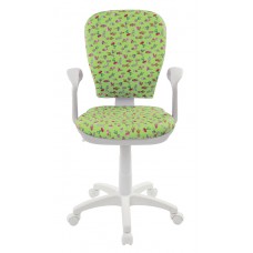 Кресло детское Бюрократ CH-W513AXN/CACTUS-GN зеленый кактусы Cactus-GN (пластик белый)