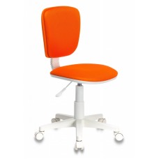 Кресло детское Бюрократ CH-W204NX оранжевый TW-96-1 крестовина пластик пластик белый