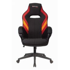 Кресло игровое Zombie VIKING 3 AERO черный/красный текстиль/эко.кожа крестовина пластик