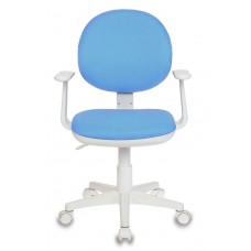 Кресло детское Бюрократ CH-W356AXSN голубой 15-107 крестовина пластик пластик белый