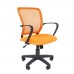 Кресло офисное CHAIRMAN 698 black оранжевое