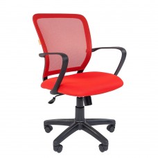 Кресло офисное CHAIRMAN 698 black красное