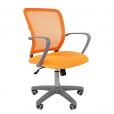 Кресло офисное CHAIRMAN 698 grey оранжевое
