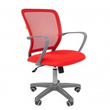 Кресло офисное CHAIRMAN 698 grey красное